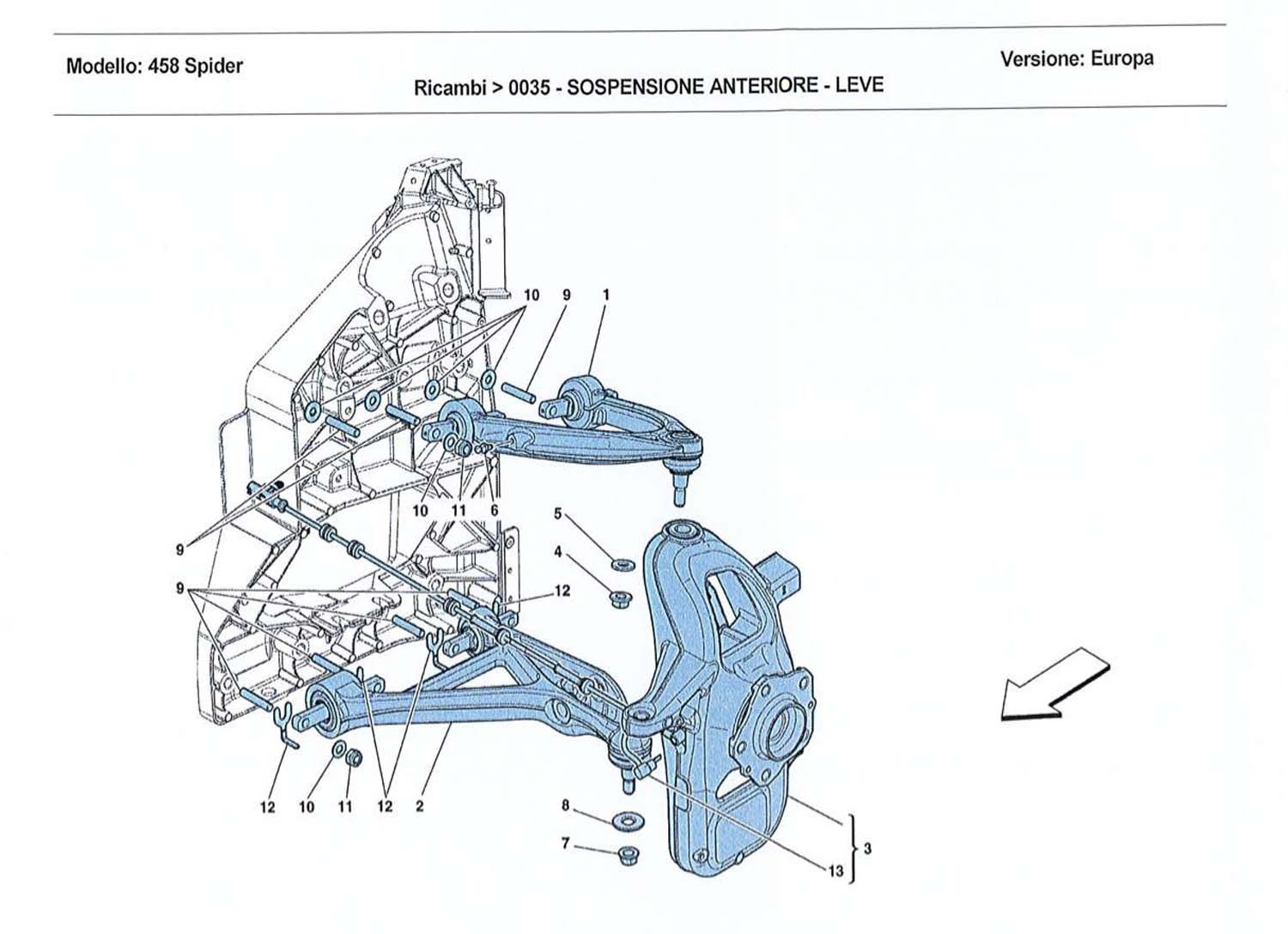 FRONT SUSPENSION - ARMS