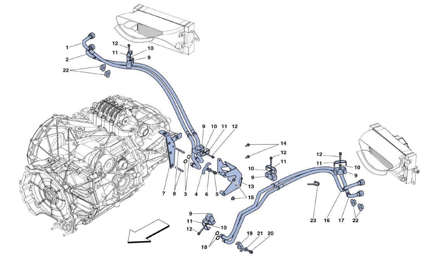 GEARBOX OIL LUBRICATION AND COOLING SYSTEM