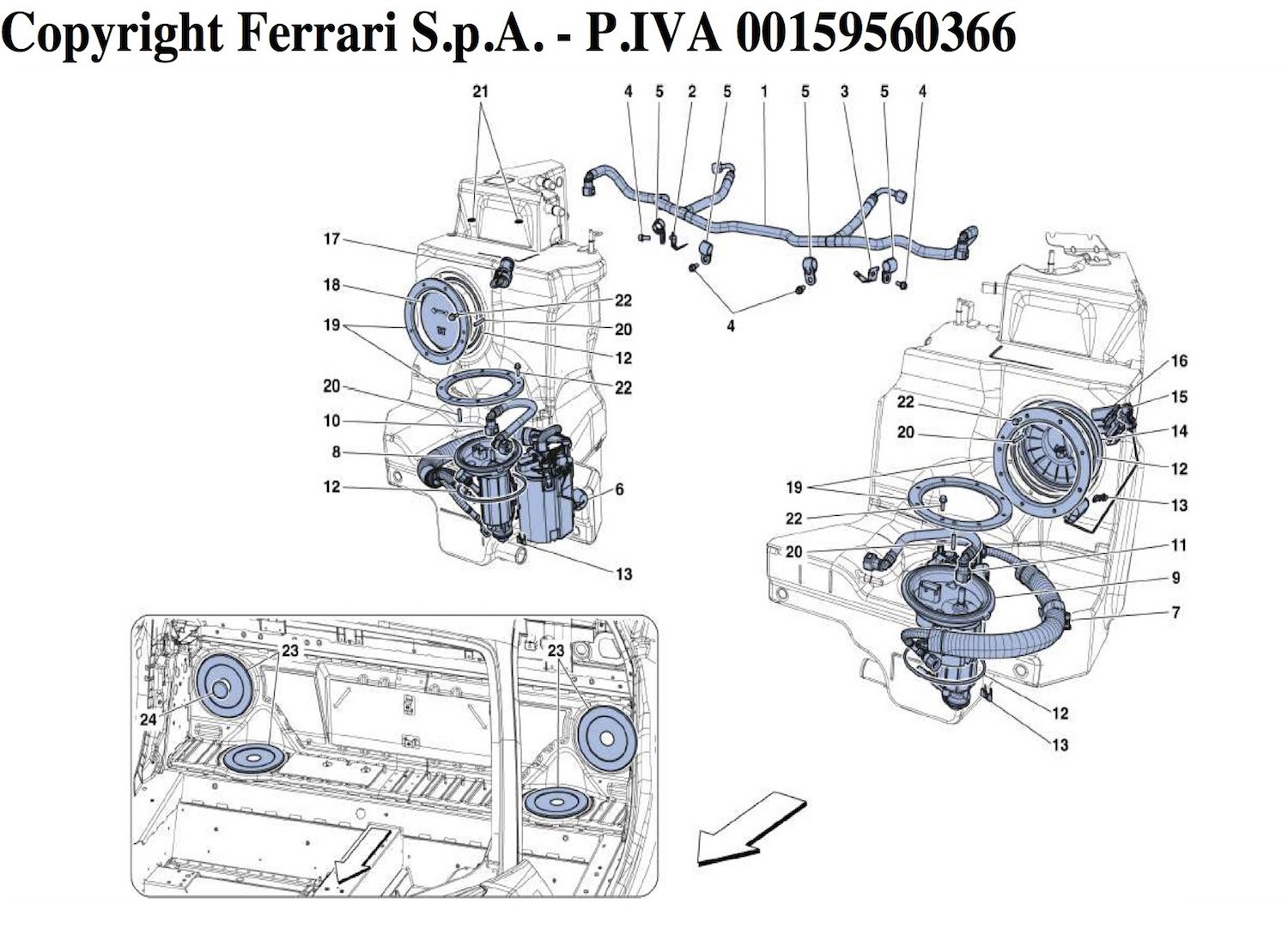 FUEL SYSTEM PUMPS AND PIPES