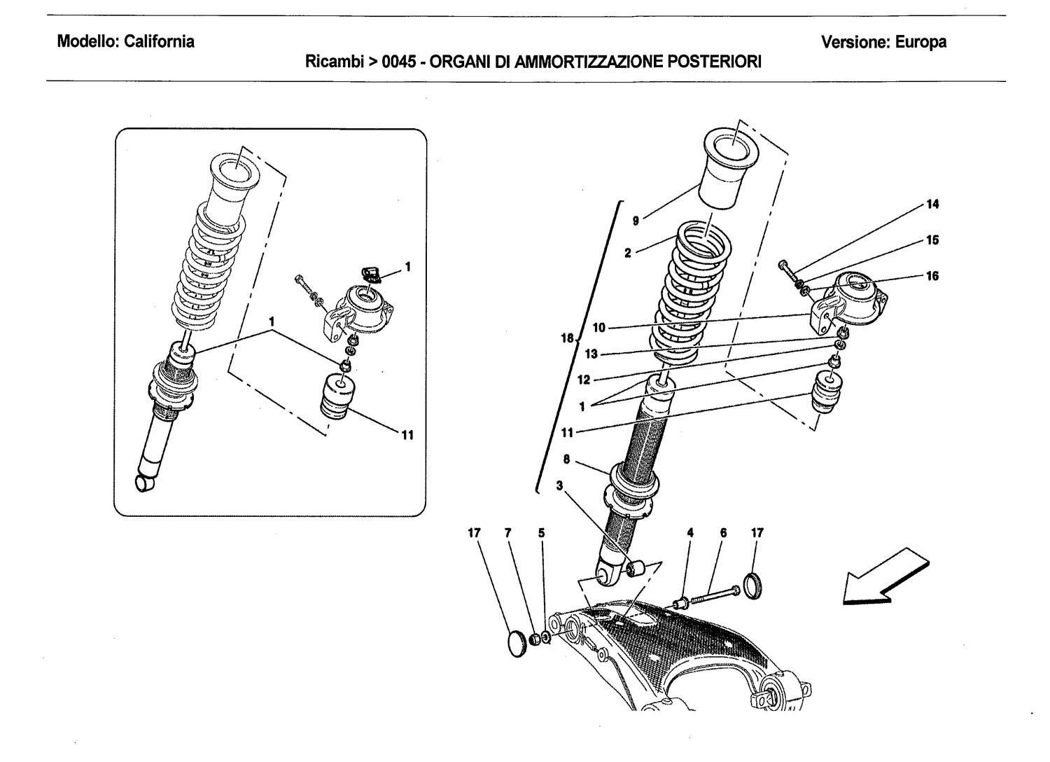 REAR SHOCK ABSORBER COMPONENTS