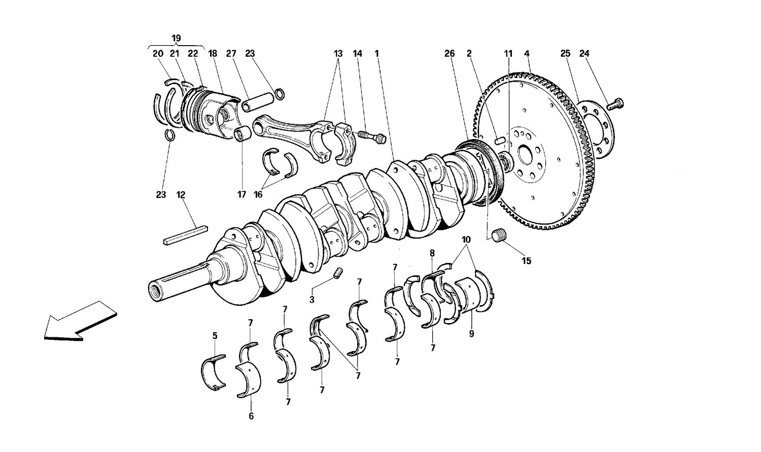 Crankshaft - Connecting rods and pistons