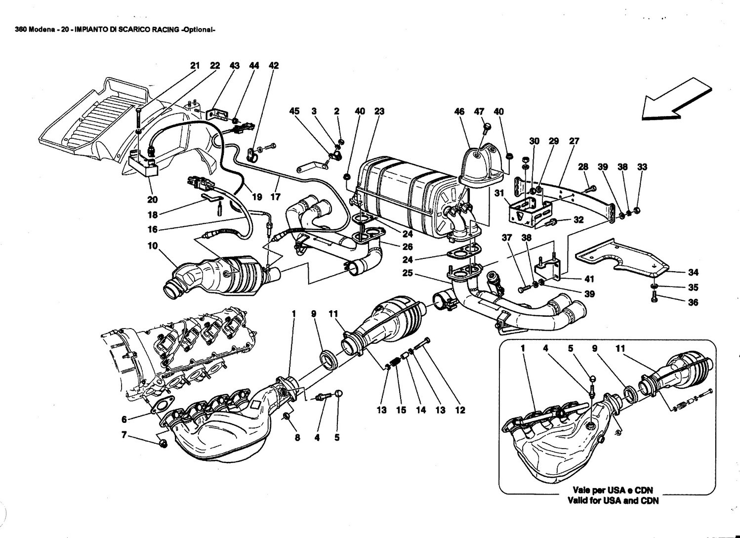 RACING EXHAUST SYSTEM -Optional-