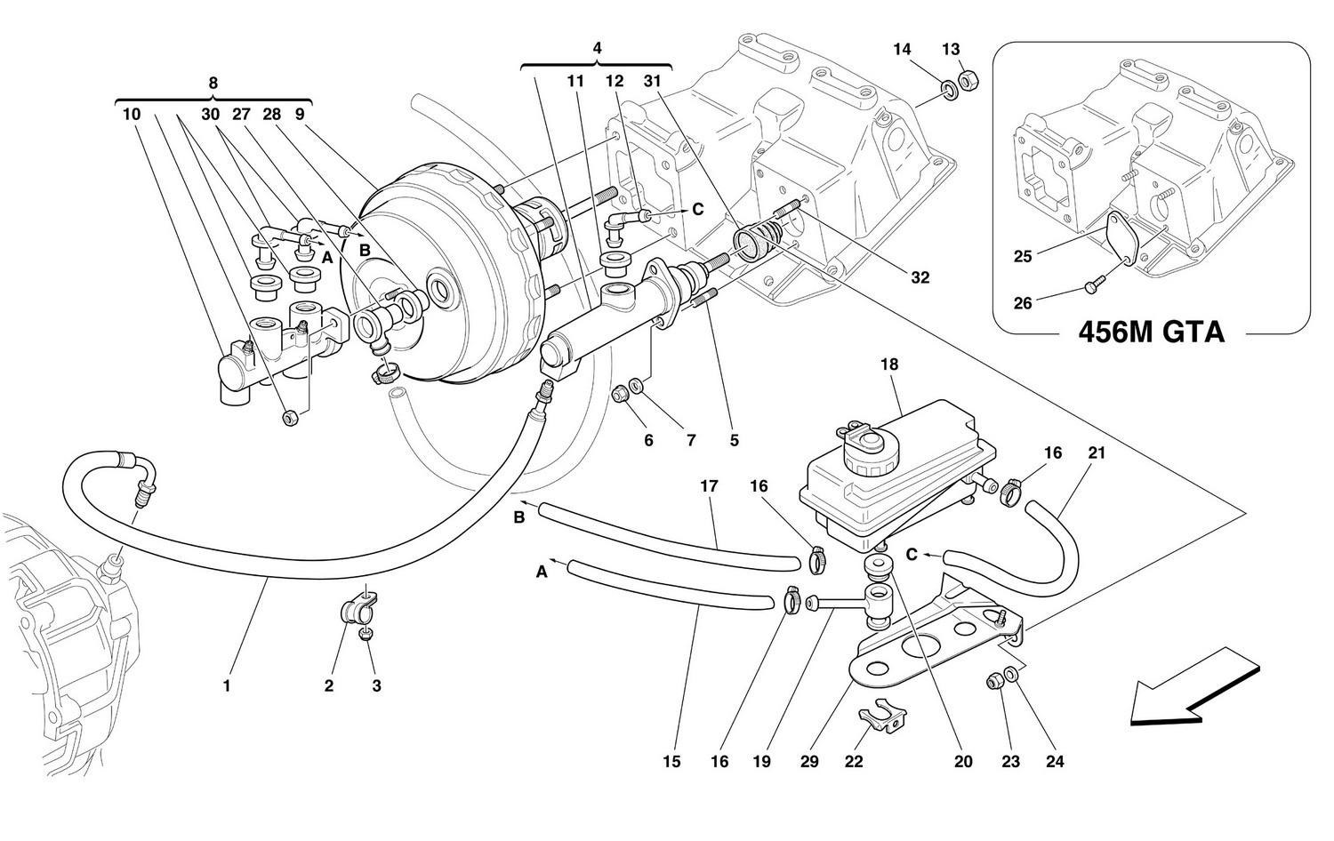 BRAKE AND CLUTCH HYDRAULIC SYSTEM -Not for GD-